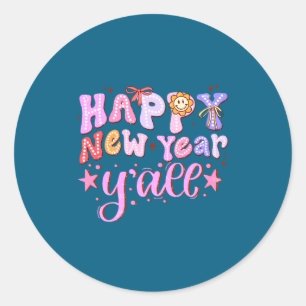 Gelukkig Nieuwjaar 2026 Feest Countdown Nieuwjaar Ronde Sticker