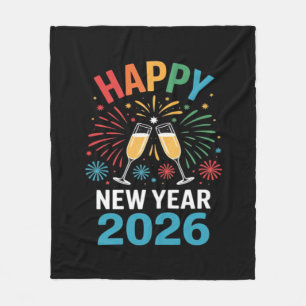 Gelukkig Nieuwjaar 2026 Feest Grappige Oudejaarsav Fleece Deken