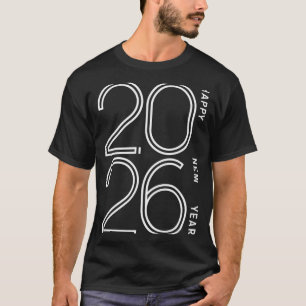 Gelukkig Nieuwjaar 2026 Feestelijke Oudejaarsavond T-shirt