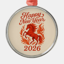 Gelukkig Nieuwjaar 2026 Fiery Horse