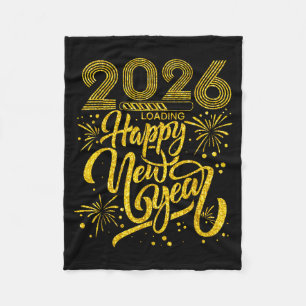 Gelukkig Nieuwjaar 2026 Grappig Oud en Nieuw Feest Fleece Deken