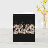 Gelukkig Nieuwjaar 2026 Hertenbok Jagen Camo Camou Kaart (Gele Bloem)