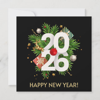 Gelukkig Nieuwjaar 2026 Kaart