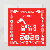 Gelukkig nieuwjaar 2026 kaart (Voorkant)