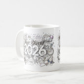 gelukkig nieuwjaar 2026 koffiemok (Voorkant links)