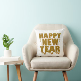 Gelukkig Nieuwjaar 2026 Matching Familie NYE Feest Kussen