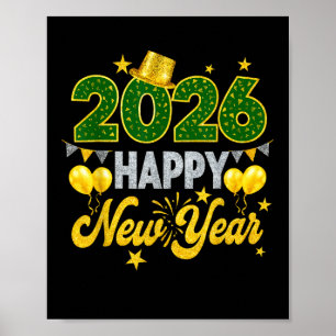 Gelukkig Nieuwjaar 2026 Matching Familie Poster