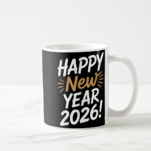 Gelukkig Nieuwjaar 2026 Oud en Nieuw Koffiemok