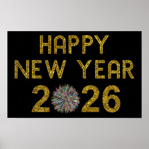 Gelukkig nieuwjaar 2026 poster