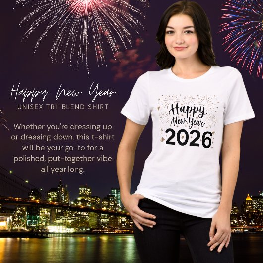Gelukkig Nieuwjaar 2026 Tri-Blend Shirt