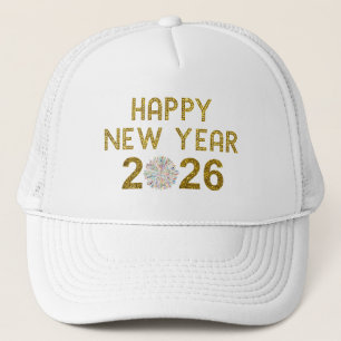 Gelukkig Nieuwjaar 2026 Trucker Pet