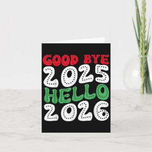 Gelukkig Nieuwjaar 2026 Vaarwel 2025 Hallo 2026 _2 Kaart