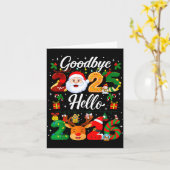 Gelukkig nieuwjaar 2026 Vaarwel 2025 Hallo 2026 Kaart (Gele Bloem)