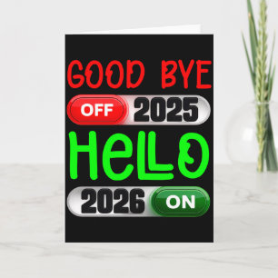 Gelukkig Nieuwjaar 2026 Vaarwel 2025 Hallo 2026 La Kaart