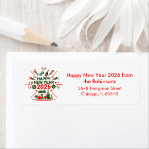 Gelukkig Nieuwjaar 2026 Viering Etiket