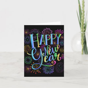 Gelukkig Nieuwjaar 2026 Vuurwerk Kaart