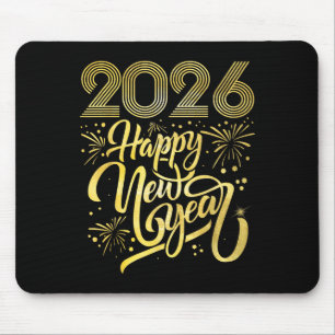 Gelukkig Nieuwjaar 2026 Vuurwerk Muismat