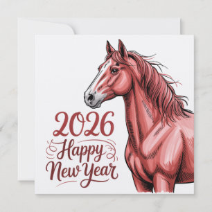Gelukkig Nieuwjaar 2026 Wenskaart – Chinese Zodiac