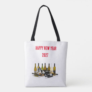 Gelukkig Nieuwjaar 2027 Boodschappentas Draagtas