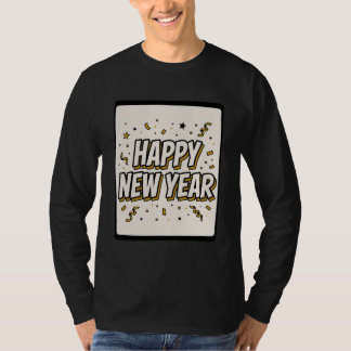 Gelukkig Nieuwjaar 2027 Comic T-shirt