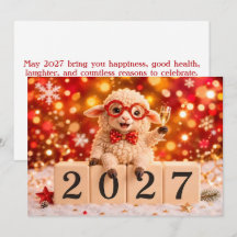 Gelukkig Nieuwjaar 2027 Jaar van de Geit Schaap