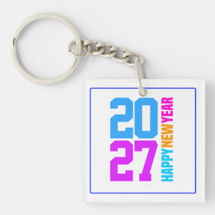 Gelukkig Nieuwjaar 2027 Sleutelhanger