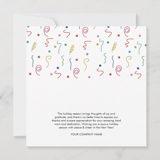 Gelukkig Nieuwjaar Bedrijf Business Logo Holiday (Achterkant)