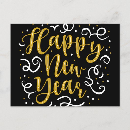 Gelukkig nieuwjaar briefkaart (Voorkant)
