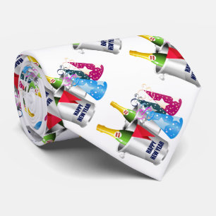 Gelukkig nieuwjaar bubbel stropdas