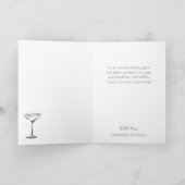 Gelukkig Nieuwjaar Champagne Tower Kaart (Binnen)