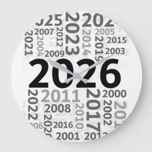 Gelukkig Nieuwjaar Countdown Wandklok Grote Klok
