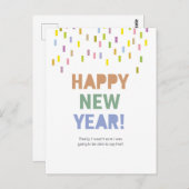 Gelukkig nieuwjaar / dat kunnen we echt zeggen! briefkaart (Voorkant / Achterkant)