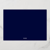 Gelukkig Nieuwjaar Disco Ball Folie Feestdagenkaart (Achterkant)