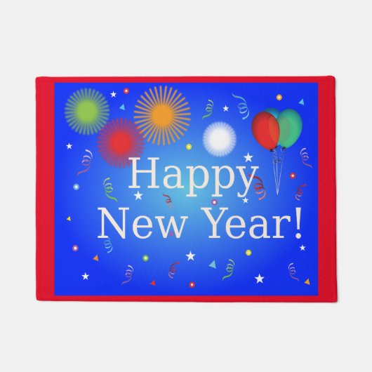 Gelukkig Nieuwjaar Door Mat (Voorkant)