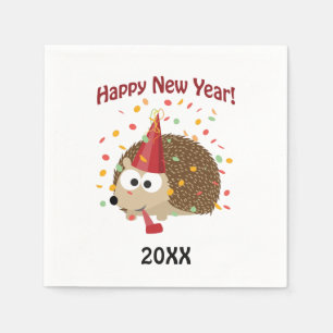 Gelukkig nieuwjaar! Egel Servet