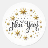 Gelukkig Nieuwjaar! Envelope Seal Sticker (Voorkant)