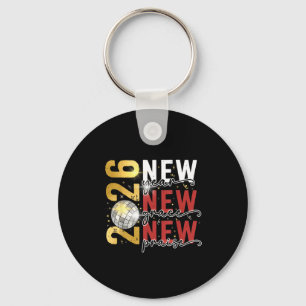 Gelukkig Nieuwjaar Eve 2026 Nieuwjaar Feest Hallo Sleutelhanger