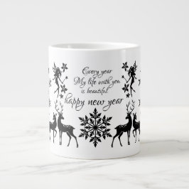 gelukkig nieuwjaar extra grote beker