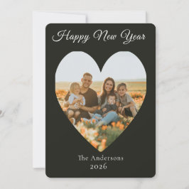 Gelukkig Nieuwjaar Familie Foto  Feestdagenkaart