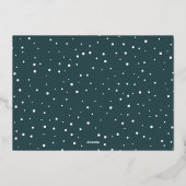 GELUKKIG NIEUWJAAR FAMILIE PORTRET FOTO FOLIE FEESTDAGENKAART (Achterkant)