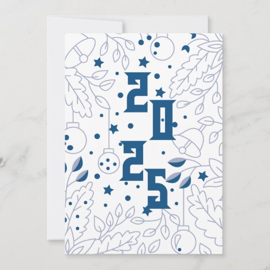 Gelukkig nieuwjaar feest kaart (Voorkant)