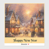 Gelukkig nieuwjaar feest sticker (Vel)