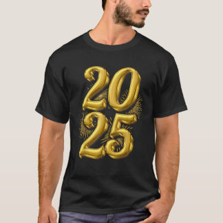 Gelukkig Nieuwjaar Feestbenodigdheden 2025 Familie T-shirt