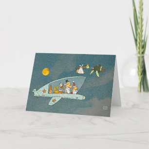 Gelukkig nieuwjaar feestdagen kaart