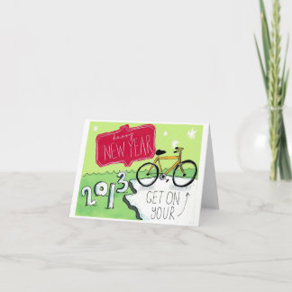 Gelukkig nieuwjaar feestdagen kaart