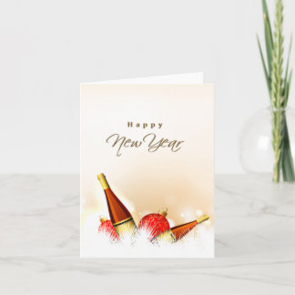 Gelukkig nieuwjaar feestdagen kaart