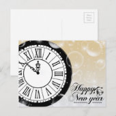 Gelukkig nieuwjaar feestdagenkaart (Voorkant / Achterkant)