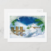 Gelukkig nieuwjaar feestdagenkaart (Voorkant / Achterkant)