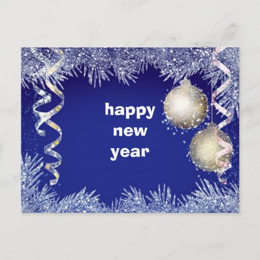 Gelukkig nieuwjaar feestdagenkaart (Voorkant)