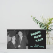 Gelukkig Nieuwjaar Feestdagenkaart (Staand voorkant)